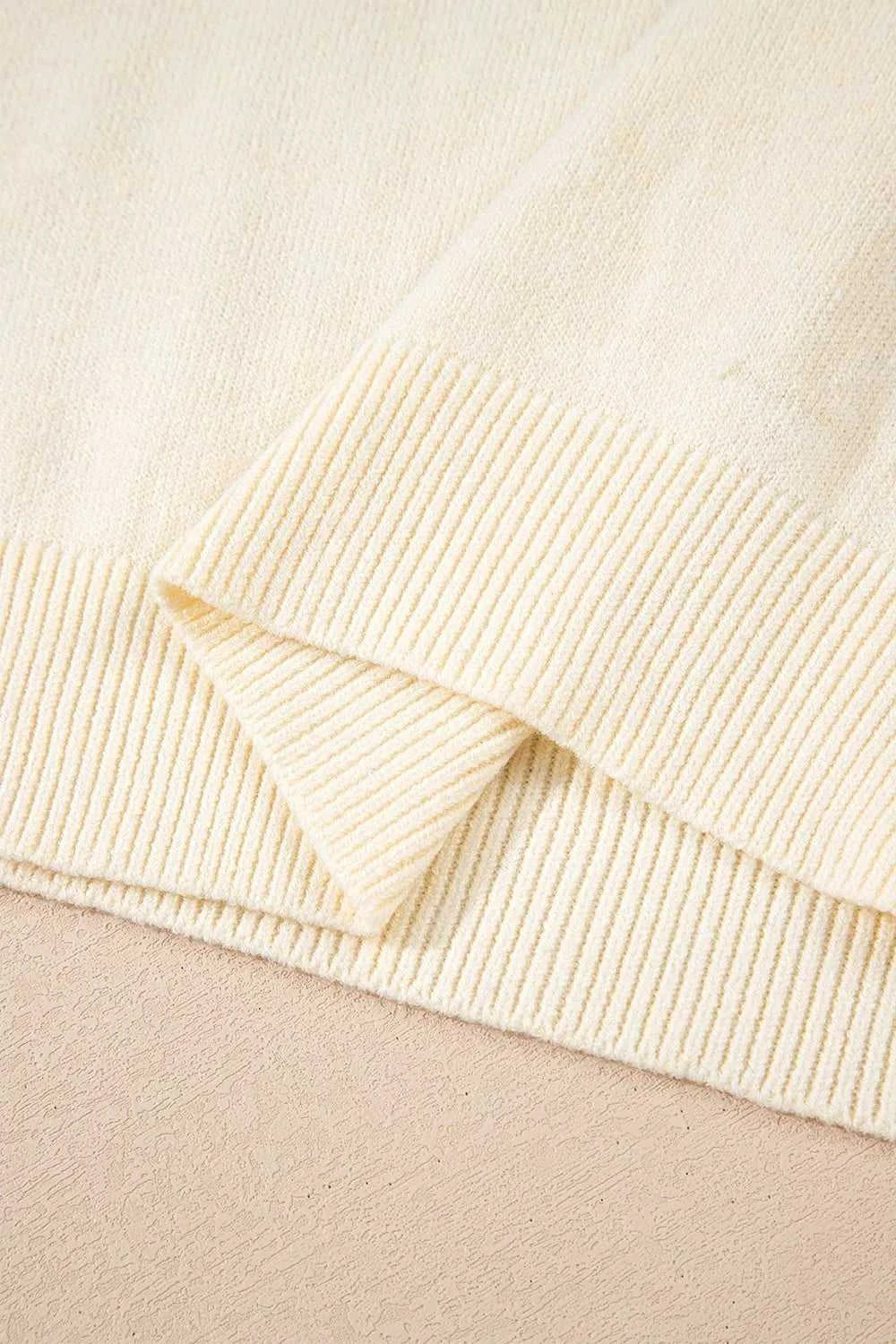 Button-Cuff Crew Neck Sweater 100100920961596 40 Women's Sweaters and Knitwear Jerry's Apparel 