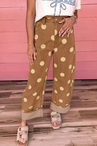 Polka Dot Wide Leg Jeans 100100652241333 69 Affordable Fashion Under $100 Jerry's Apparel 