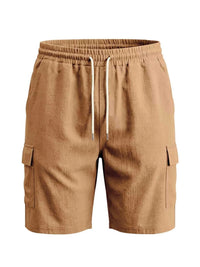 Men's Plus Size Casual Cargo Shorts with Drawstring Waist 100400477807470 36 Affordable Fashion Under $100 Jerry's Apparel 