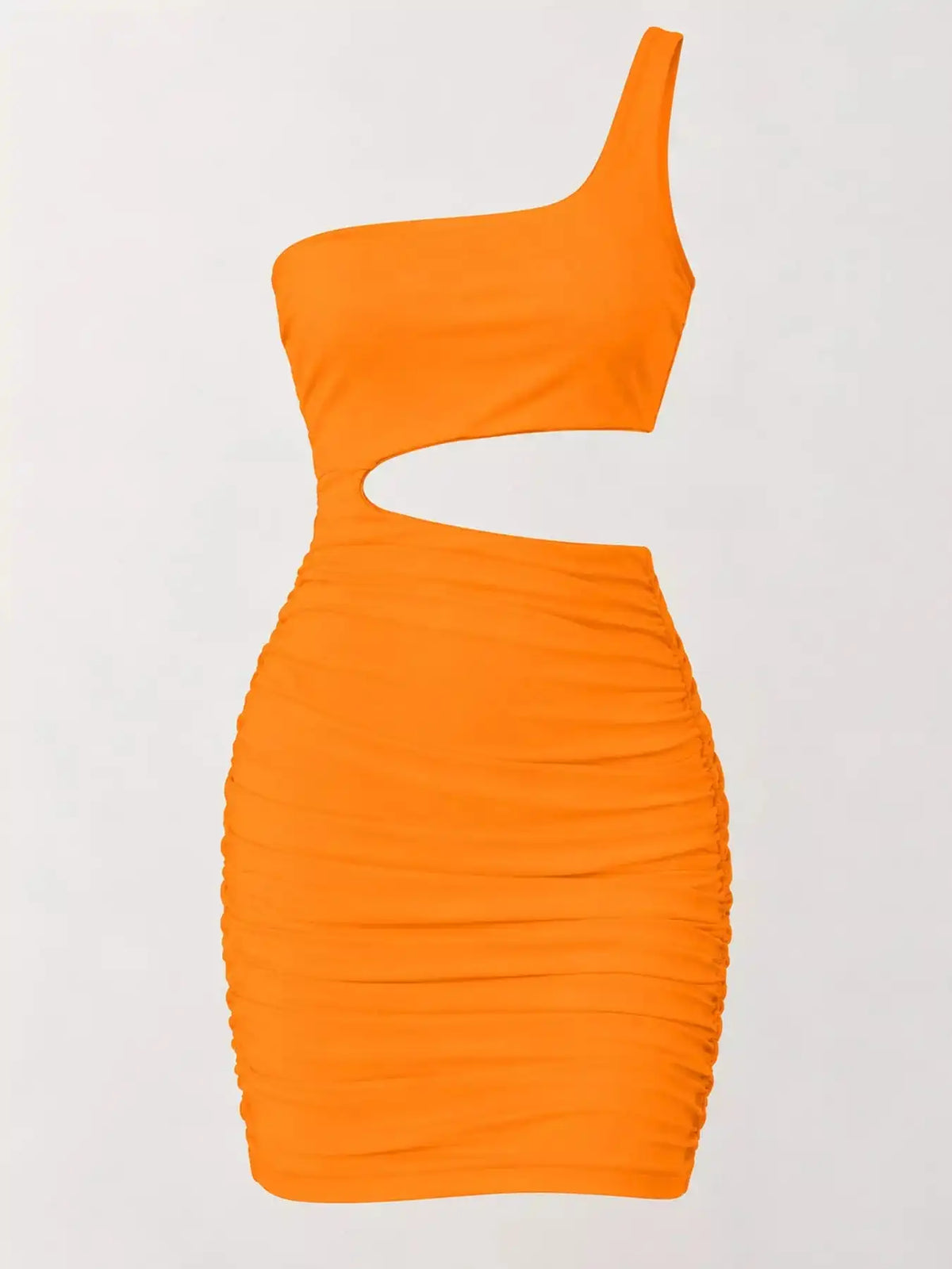 One-Shoulder Cutout Ruched Bodycon Mini Dress 101001098960768 27 Gifts for Her Jerry's Apparel 