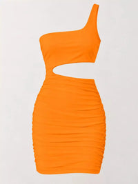 One-Shoulder Cutout Ruched Bodycon Mini Dress 101001098960768 27 Gifts for Her Jerry's Apparel 