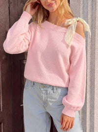 One Shoulder Bow Detail Sweater 100100344453799 43 Affordable Fashion Under $100 Jerry's Apparel 