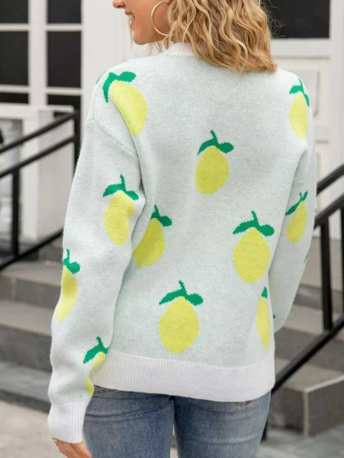 Lemon Crew Neck Round Neck Sweater 100100091974343 47 Affordable Fashion Under $100 Jerry's Apparel 