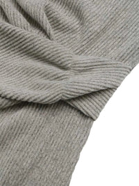 Ribbed Knit Twist Front Long Sleeve Midi Dress with Slit 100100143794005 32 Affordable Fashion Under $100 Jerry's Apparel 