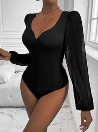 Perfee Sweetheart Neck Long Sleeve Bodysuit 100100658281671 31 Gifts for Her Jerry's Apparel 