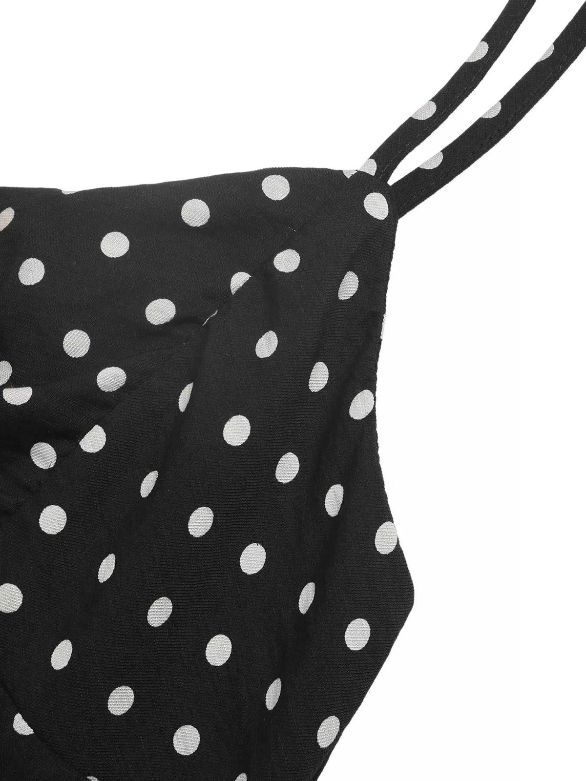 Polka Dot Ruffle Hem Spaghetti Strap Dress 100100895233469 34 Gifts for Her Jerry's Apparel 