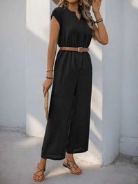 Perfee Notched Wide Leg Jumpsuit 100100292471565 33 Affordable Fashion Under $100 Jerry's Apparel 