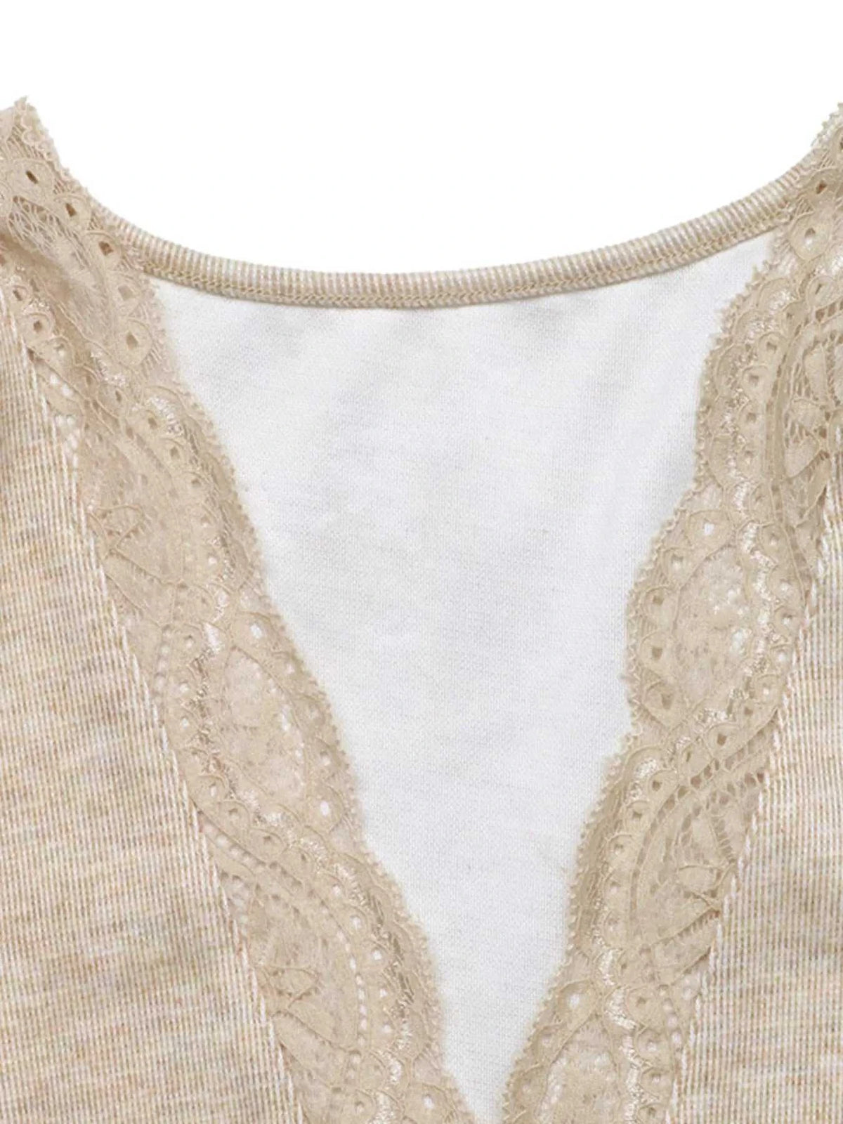 V-Neck Lace Trim Floral Mesh Sleeve Bodysuit 101001744297660 36 Affordable Fashion Under $100 Jerry's Apparel 