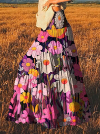 Floral Print High-Waisted Maxi Skirt 101001336112504 33 Affordable Fashion Under $100 Jerry's Apparel 