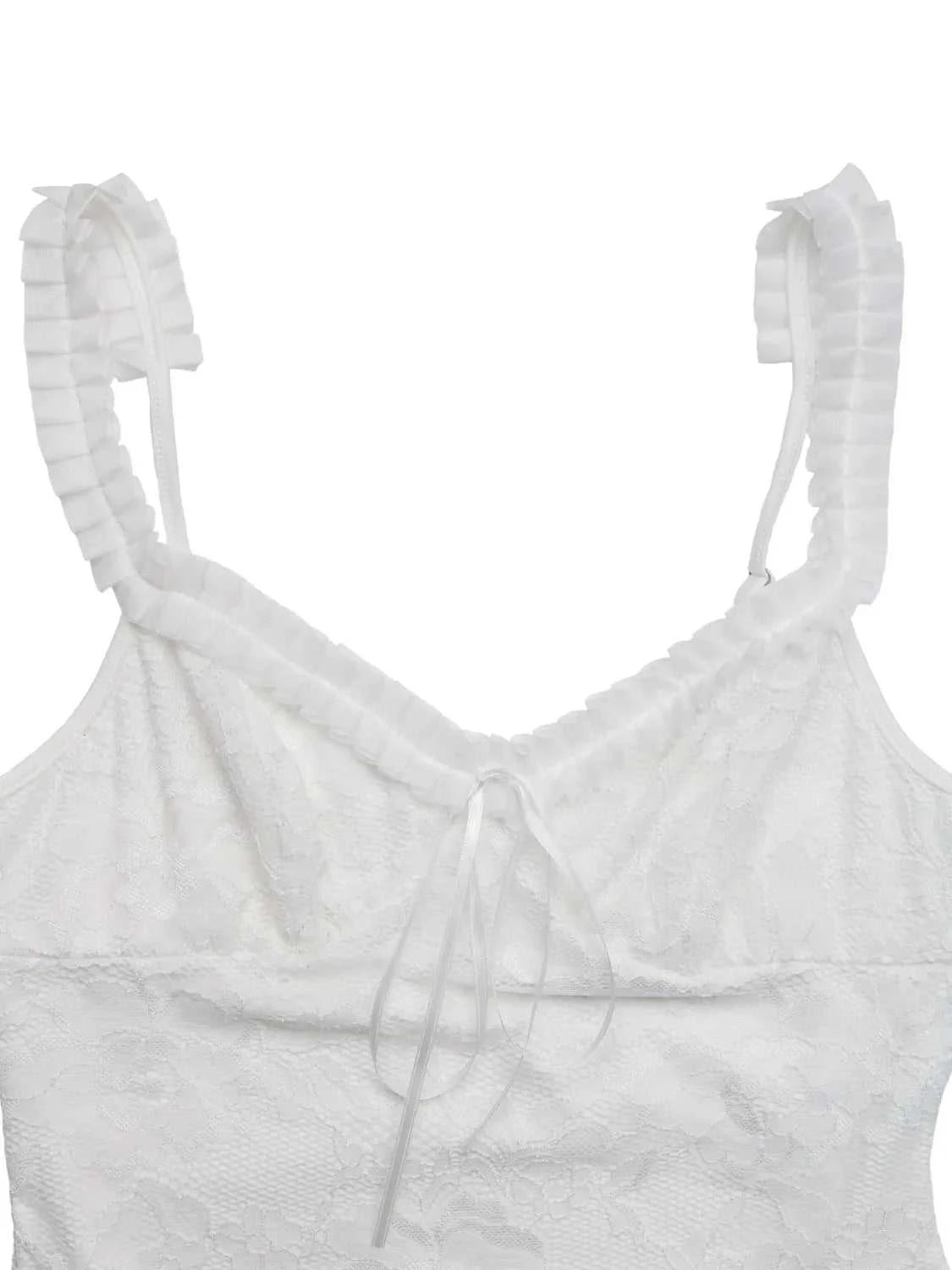 Lace Frill Strap Bodysuit 100100592661933 23 Affordable Fashion Under $100 Jerry's Apparel 