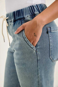 Judy Blue Hight Waist Wilhelmina Baggy Jeans with Md Aged Stone Blue Wash 100100535791651 75 Affordable Fashion Under $100 Jerry's Apparel 