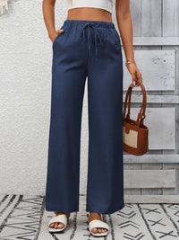 Drawstring High Waist Wide Leg Pants 100100990618349 39 Affordable Fashion Under $100 Jerry's Apparel 