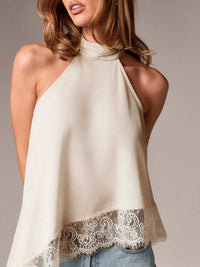 Halter Neck Lace Trim Cami 100100484379863 40 Jerry's Apparel 