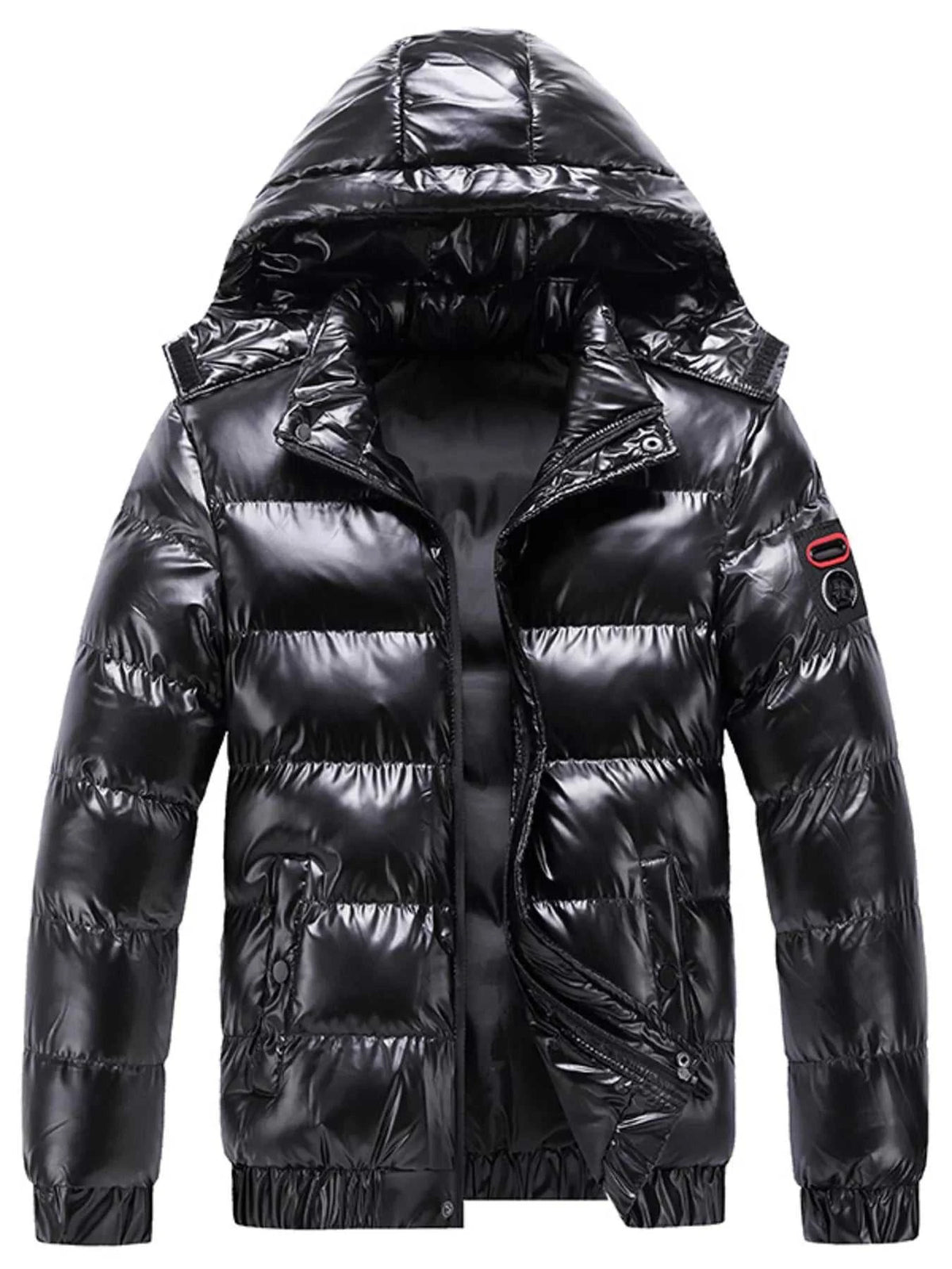 Men's Plus Size Zip Up Hooded Puffer Jacket 100400120854102 125 Fashion Forward Plus Size Clothing Jerry's Apparel 