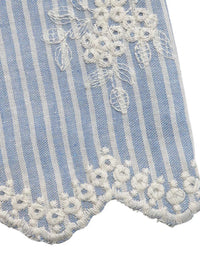 Striped Embroidered Ruffle Sleeve Blouse 100100769903290 43 Affordable Fashion Under $100 Jerry's Apparel 