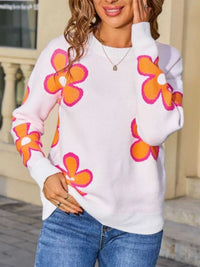 Floral Crew Neck Sweater 100100135232567 49 Affordable Fashion Under $100 Jerry's Apparel 