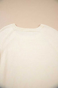 Button-Cuff Crew Neck Sweater 100100920961596 40 Women's Sweaters and Knitwear Jerry's Apparel 