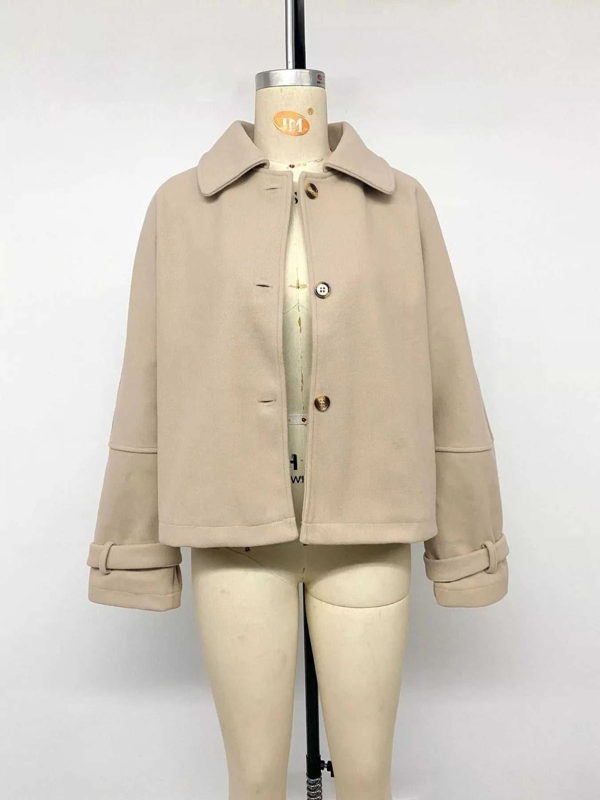 Collared Neck Button Up Jacket 100100656616397 47 Affordable Fashion Under $100 Jerry's Apparel 