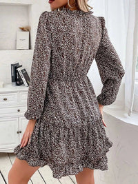 Ruffle Hem Tie Neck Mini Dress 100100547411895 44 Affordable Fashion Under $100 Jerry's Apparel 