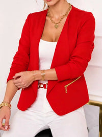 Open-Front Long Sleeve Blazer 101001929124409 24 Affordable Fashion Under $100 Jerry's Apparel 