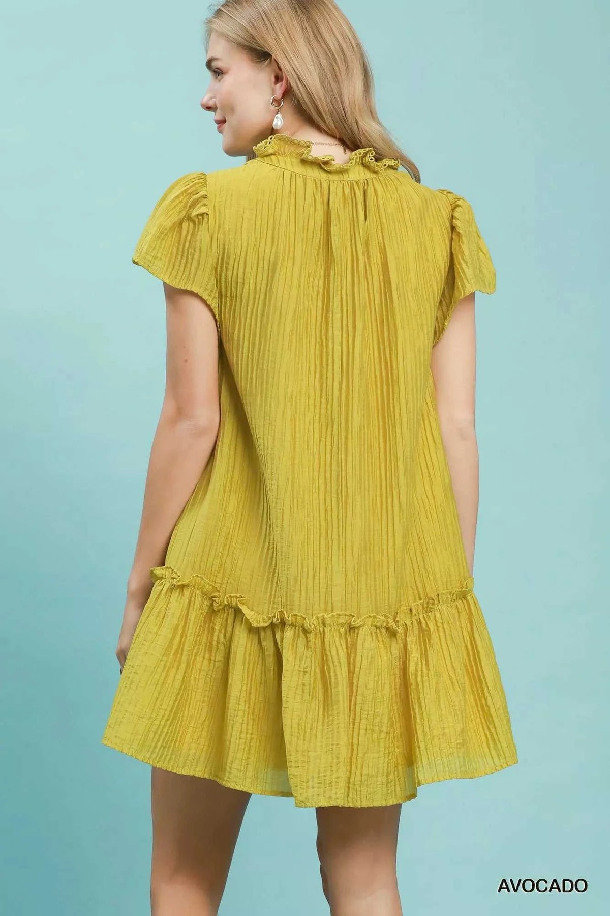 Umgee Textured Ruffle Hem Mini Dress 100100925831367 51 Affordable Fashion Under $100 Jerry's Apparel 