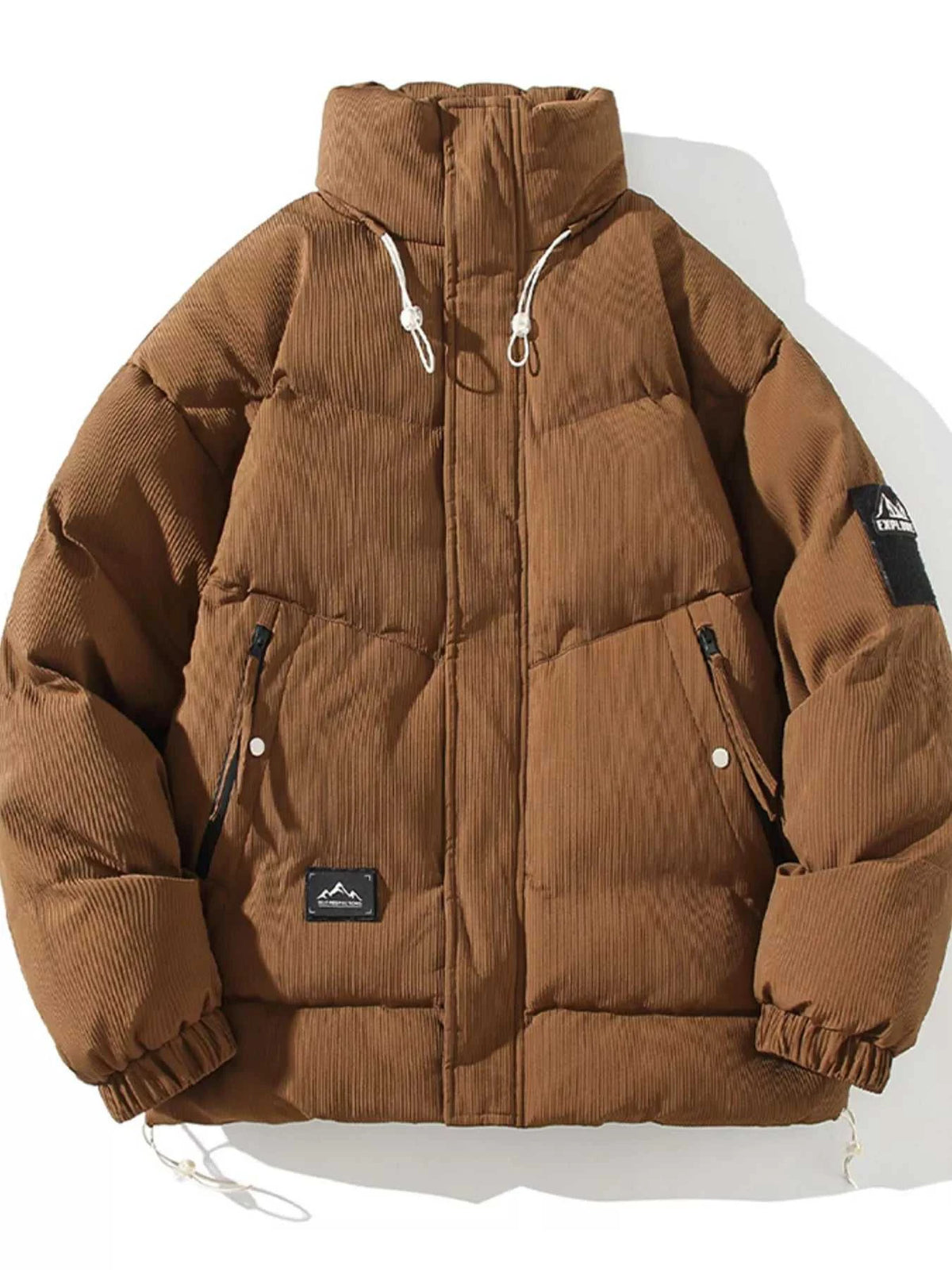 Men's Plus Size Zip Up Long Sleeve Puffer Jacket 100400202544269 108 Fashion Forward Plus Size Clothing Jerry's Apparel 