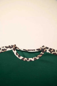 Leopard Trim Short Sleeve Relaxed Fit T-Shirt 100100328021512 27 Affordable Fashion Under $100 Jerry's Apparel 