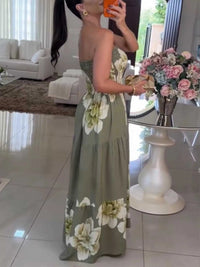 Floral Smocked Strapless Maxi Dress 100100563690094 47 Affordable Fashion Under $100 Jerry's Apparel 