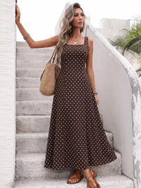 Polka Dot Sleeveless Maxi Dress 100100279880208 43 Affordable Fashion Under $100 Jerry's Apparel 