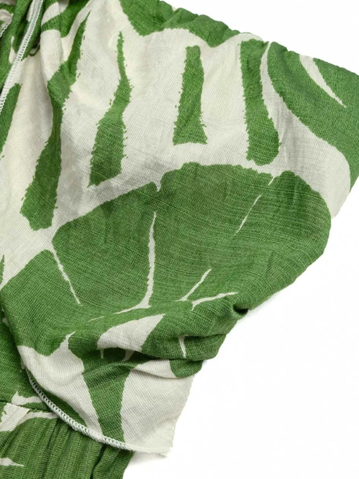 Tropical Print Tie Front Strapless Wide Leg Jumpsuit 100100436882883 40 Affordable Fashion Under $100 Jerry's Apparel 