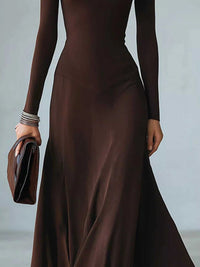 Full Size Mock Neck Cut-Out Long Sleeve Midi Dress Plus Size 101001217973891 41 Affordable Fashion Under $100 Jerry's Apparel 