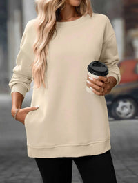 Casual Solid Color Long Sleeve Sweatshirt 100100430421753 39 Affordable Fashion Under $100 Jerry's Apparel 