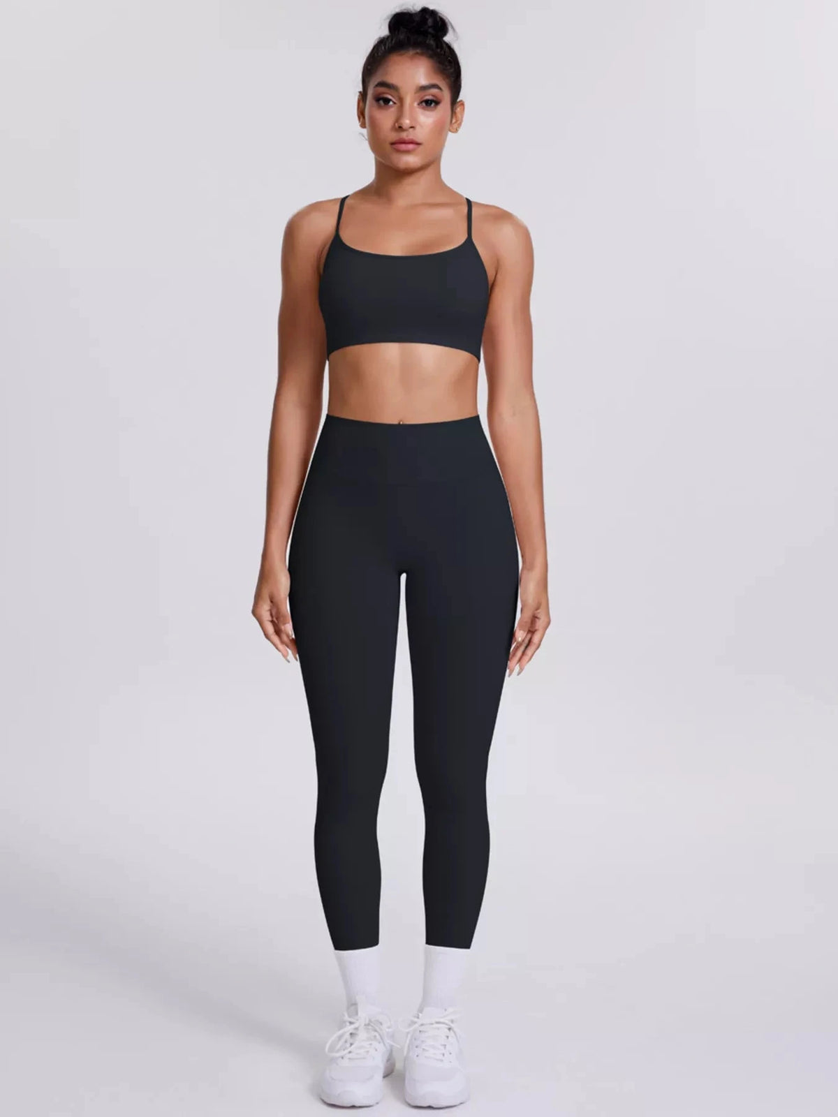 Criss-Cross Back Cami and Leggings Active Set 101006319091881 80 Affordable Fashion Under $100 Jerry's Apparel 
