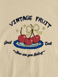 Plus Size Fruit Graphic Round Neck T-Shirt