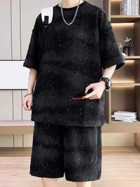 Men's Full Size Round Neck Half Sleeve Top and Shorts Set Plus Size 100400059232306 34 Affordable Fashion Under $100 Jerry's Apparel 