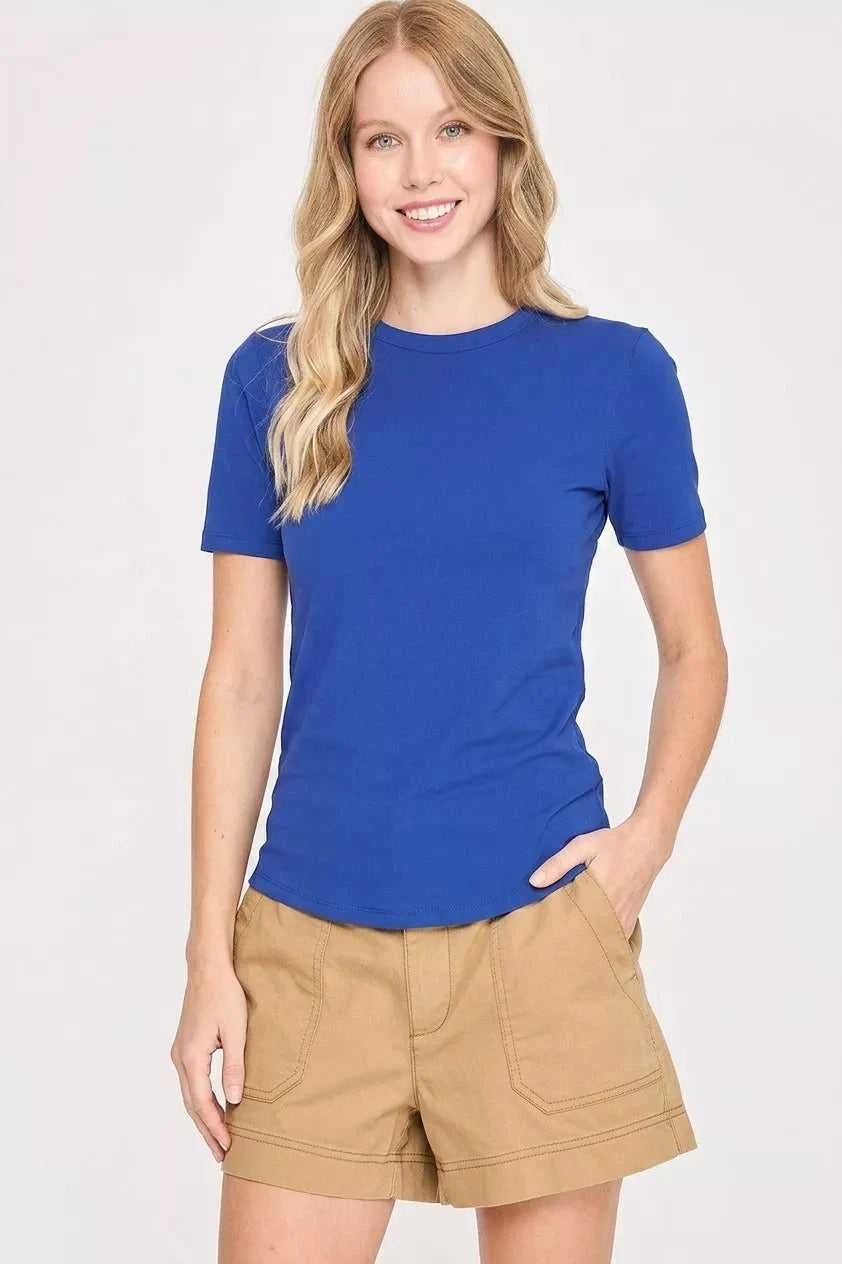 Umgee Second-Skin Crew Neck Tee 100100950631857 32 Affordable Fashion Under $100 Jerry's Apparel 