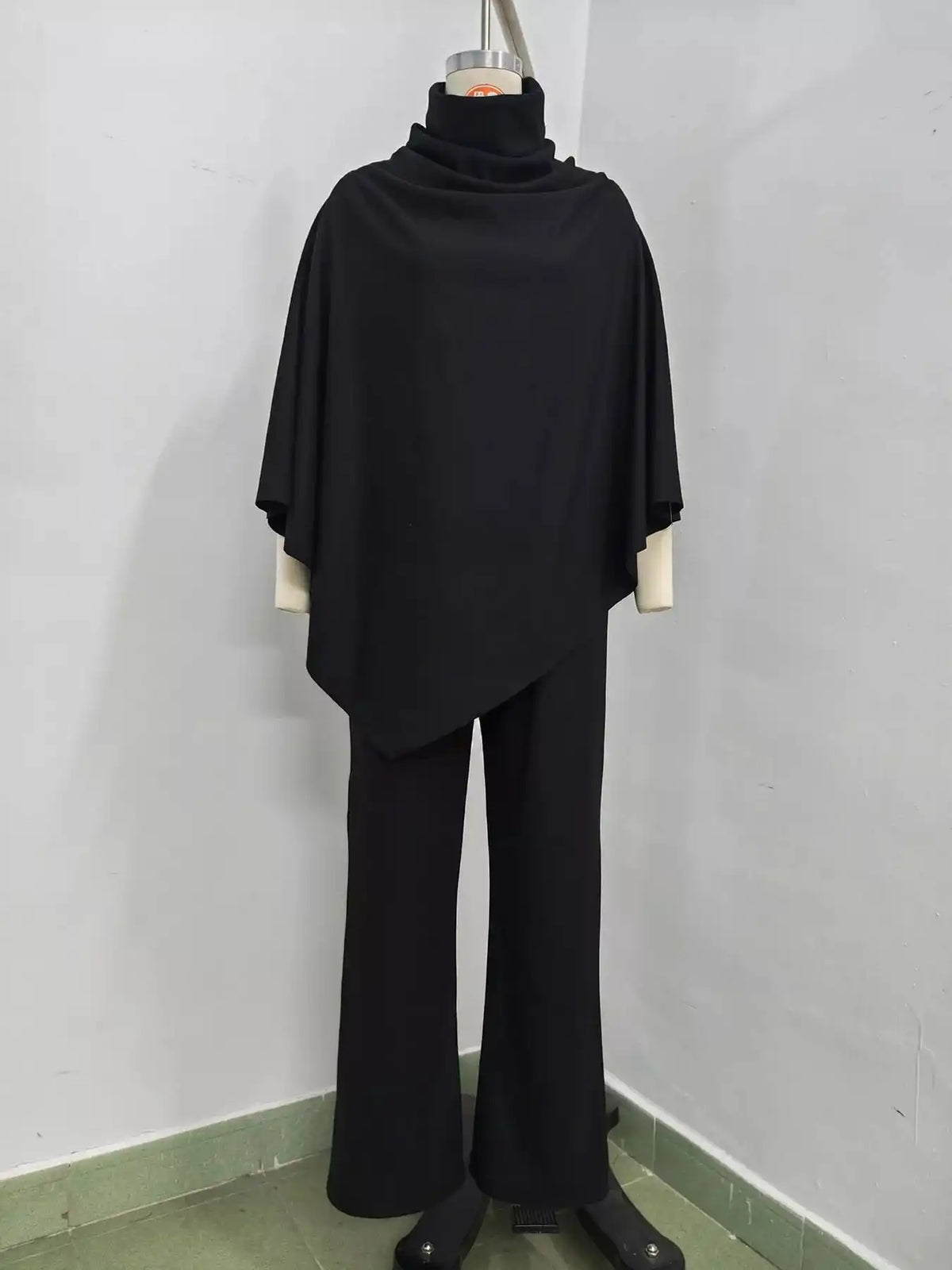 Full Size Turtleneck Poncho and Wide-Leg Pants Set Plus Size 101002605950123 65 Gifts for Her Jerry's Apparel 