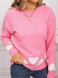 Valentine's Day Heart Crew Neck Sweater 100100239862699 46 Affordable Fashion Under $100 Jerry's Apparel 