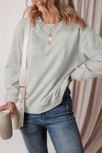 Round Neck Long Sleeve Sweatshirt