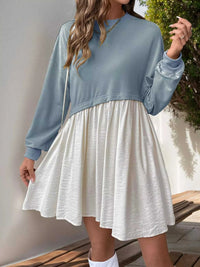Two-Tone Dropped Shoulder Dress 100100598415938 49 Gifts for Her Jerry's Apparel 