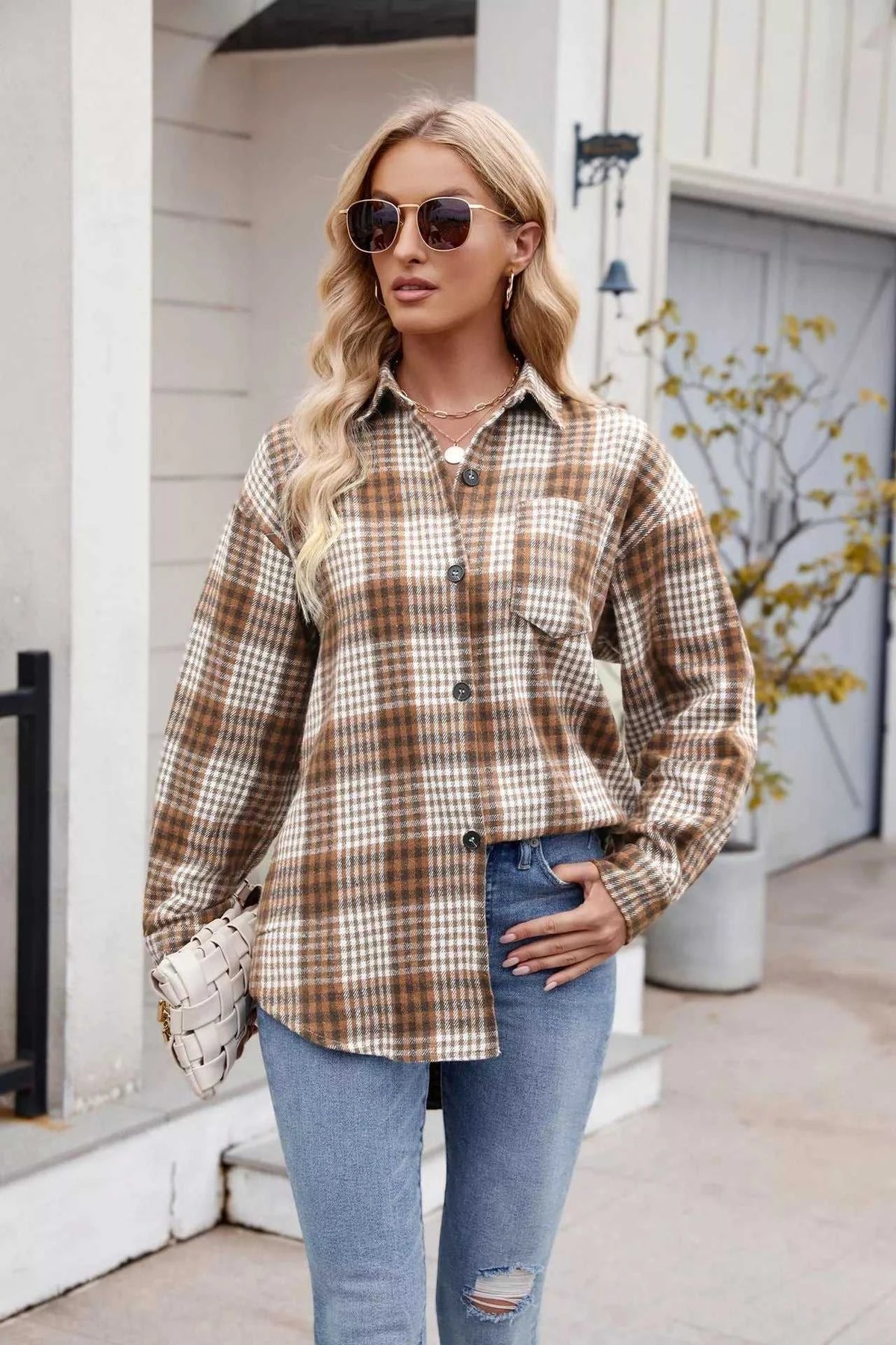 Casual Plaid Long Sleeve Shirt 100100836351743 38 Affordable Fashion Under $100 Jerry's Apparel 