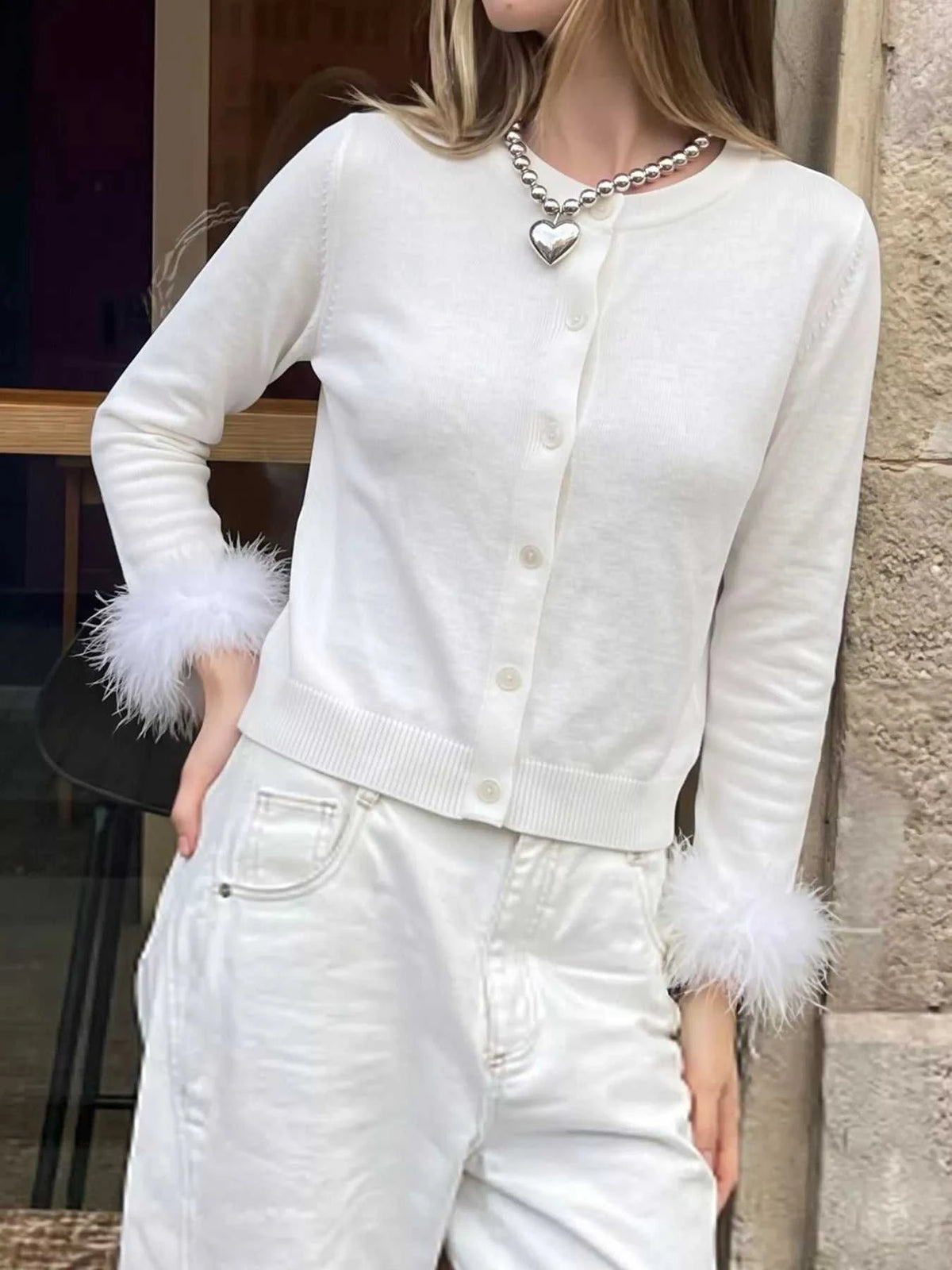 Fuzzy Cuffs Button Up Cardigan 101002400071686 57 Affordable Fashion Under $100 Jerry's Apparel 
