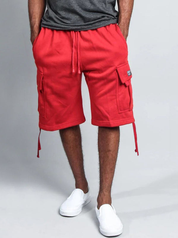Men's Full Size Drawstring Shorts with Pockets Plus Size