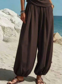 Full Size One-Shoulder Sleeveless Top and Harem Pants Set Plus Size 101001871659803 32 Affordable Fashion Under $100 Jerry's Apparel 