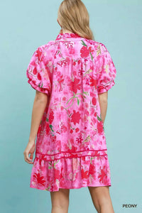 Umgee Floral Ruffle Hem Mini Dress 100100711901985 64 Affordable Fashion Under $100 Jerry's Apparel 