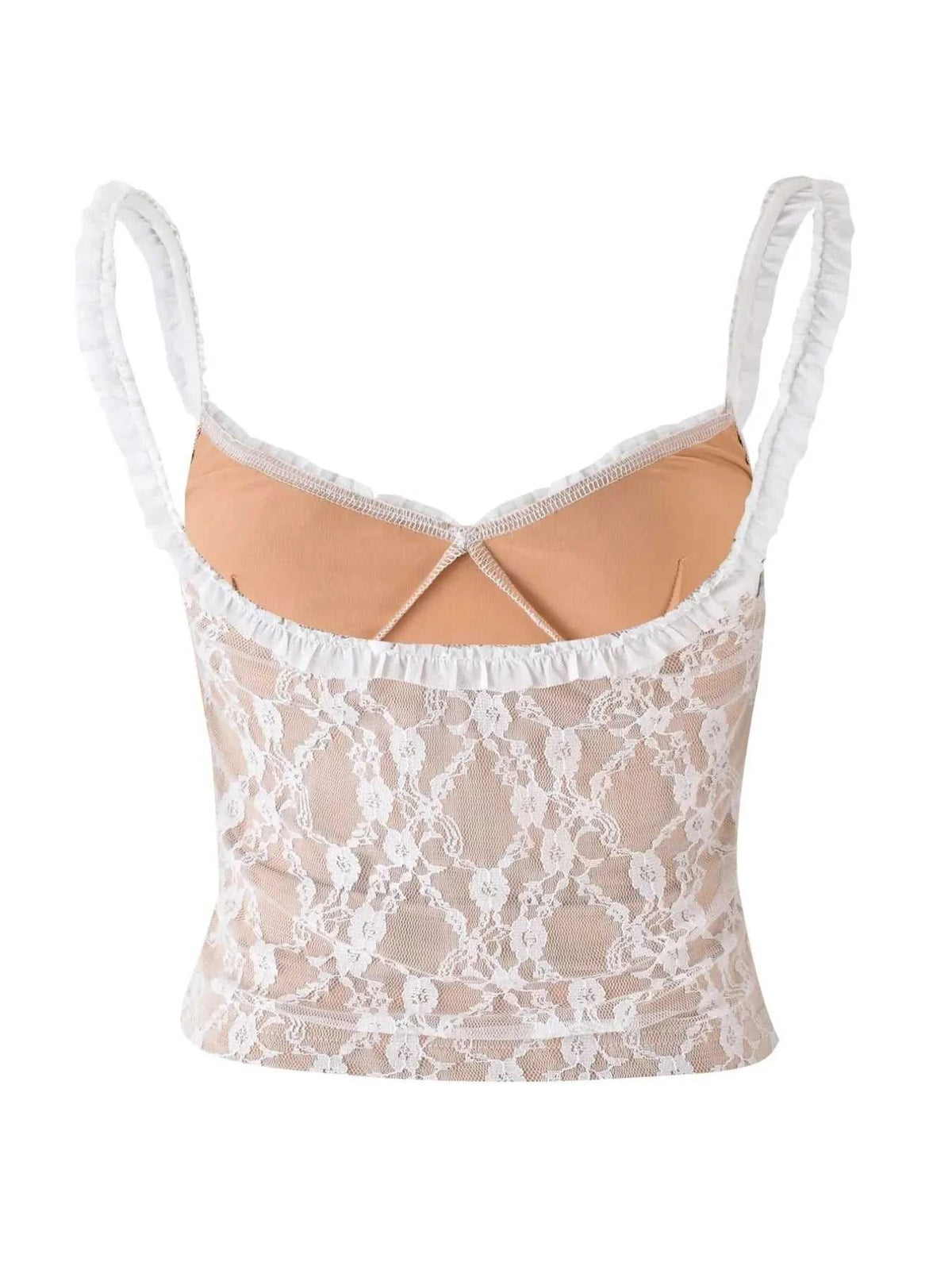 Lace Cami Top with Frill Straps 100100465311403 28 Affordable Fashion Under $100 Jerry's Apparel 