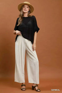 Umgee High Waist Linen Blend Wide Leg Trousers 100100678971704 49 Affordable Fashion Under $100 Jerry's Apparel 