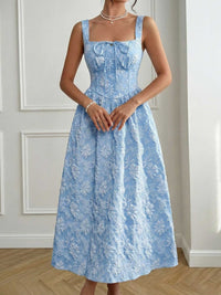 Floral Tie-Front A-Line Midi Dress 100100033507143 47 Affordable Fashion Under $100 Jerry's Apparel 