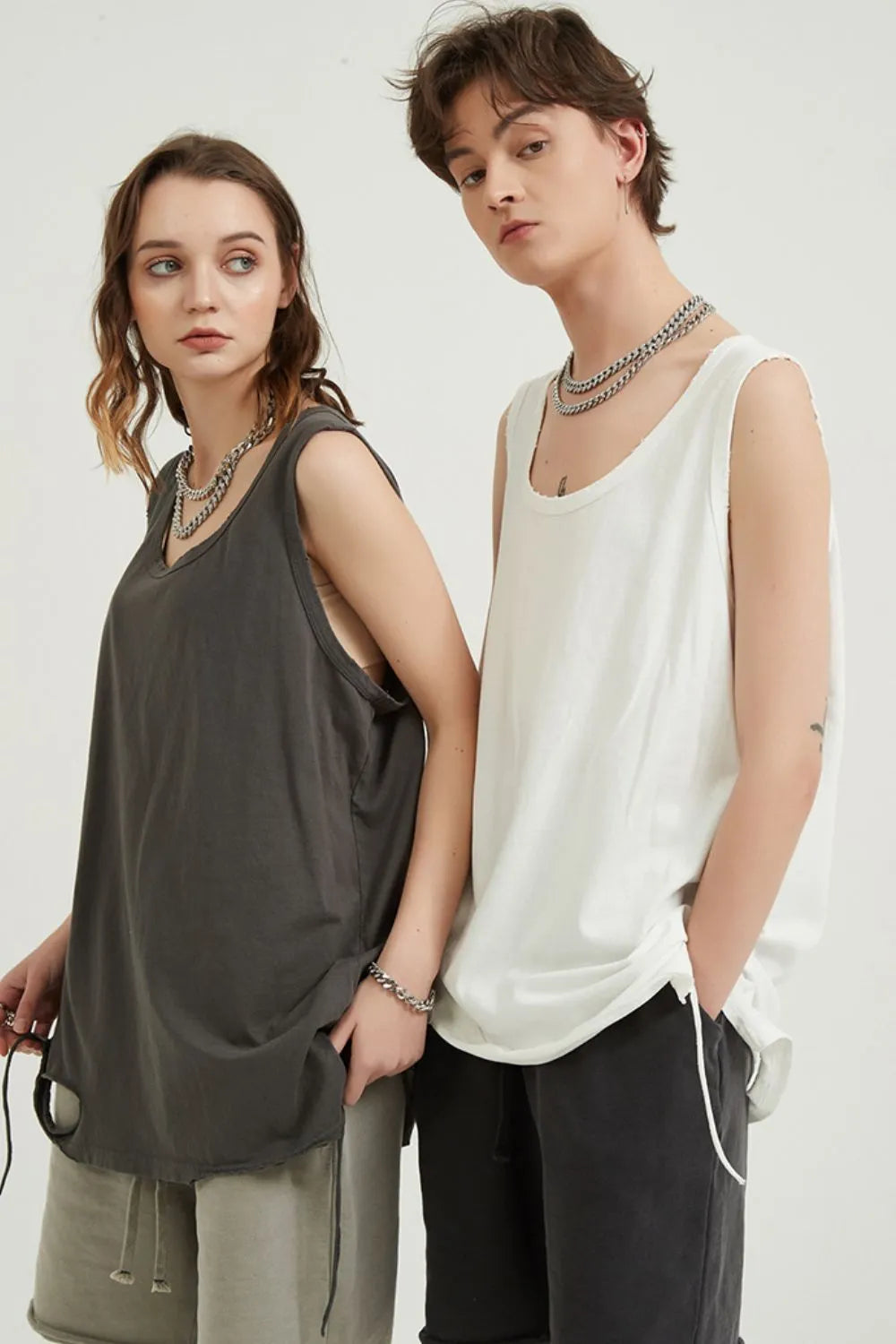 Men's Round Neck Wide Strap Tank