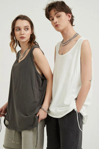 Men's Round Neck Wide Strap Tank